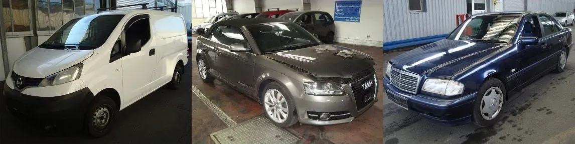 Angekaufte Fahrzeuge: Nissan NV200, Audi A3 Cabrio, Mercedes C 180